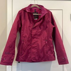 Burton Dryride Snowboard or Ski Jacket - pink - size large